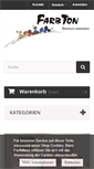 Mobile Screenshot of farbton-keramik.de